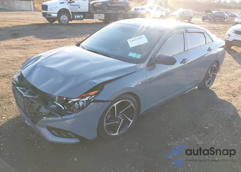 2023 Hyundai Elantra N Line z USA, uszkodzony, nr VIN KMHLR4AF2PU407555